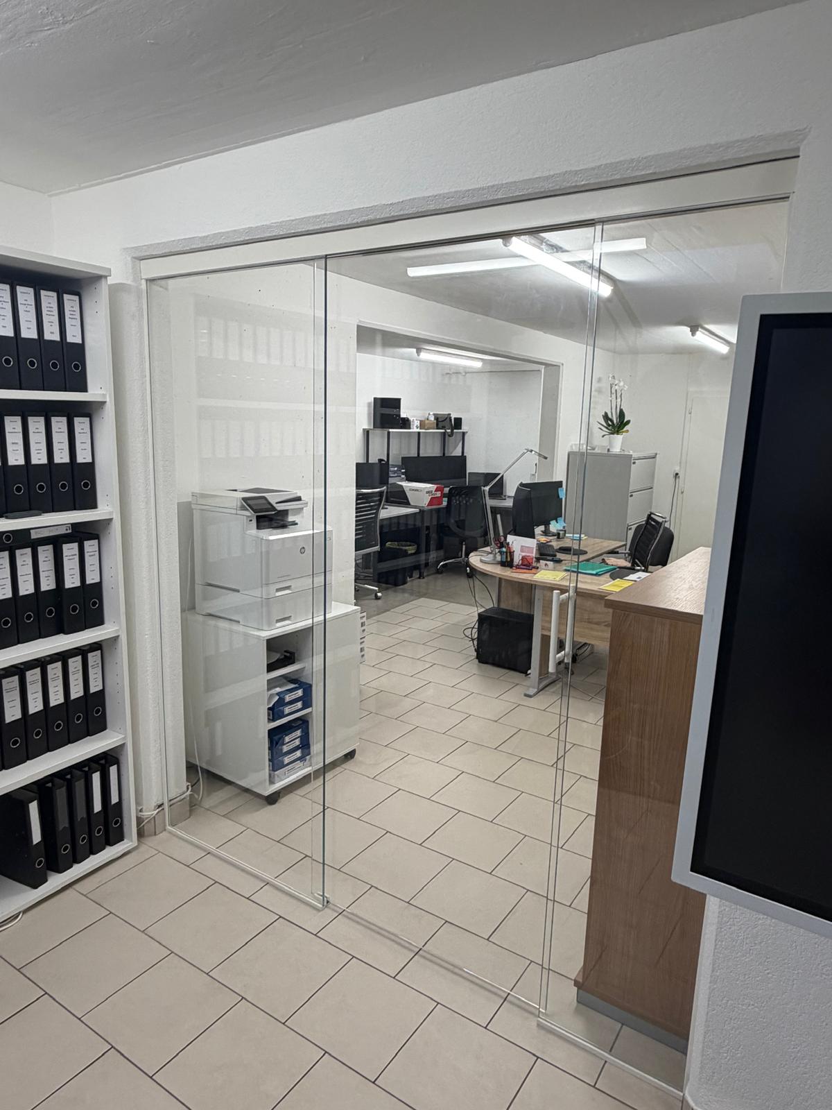 Cloison vitrée de bureau